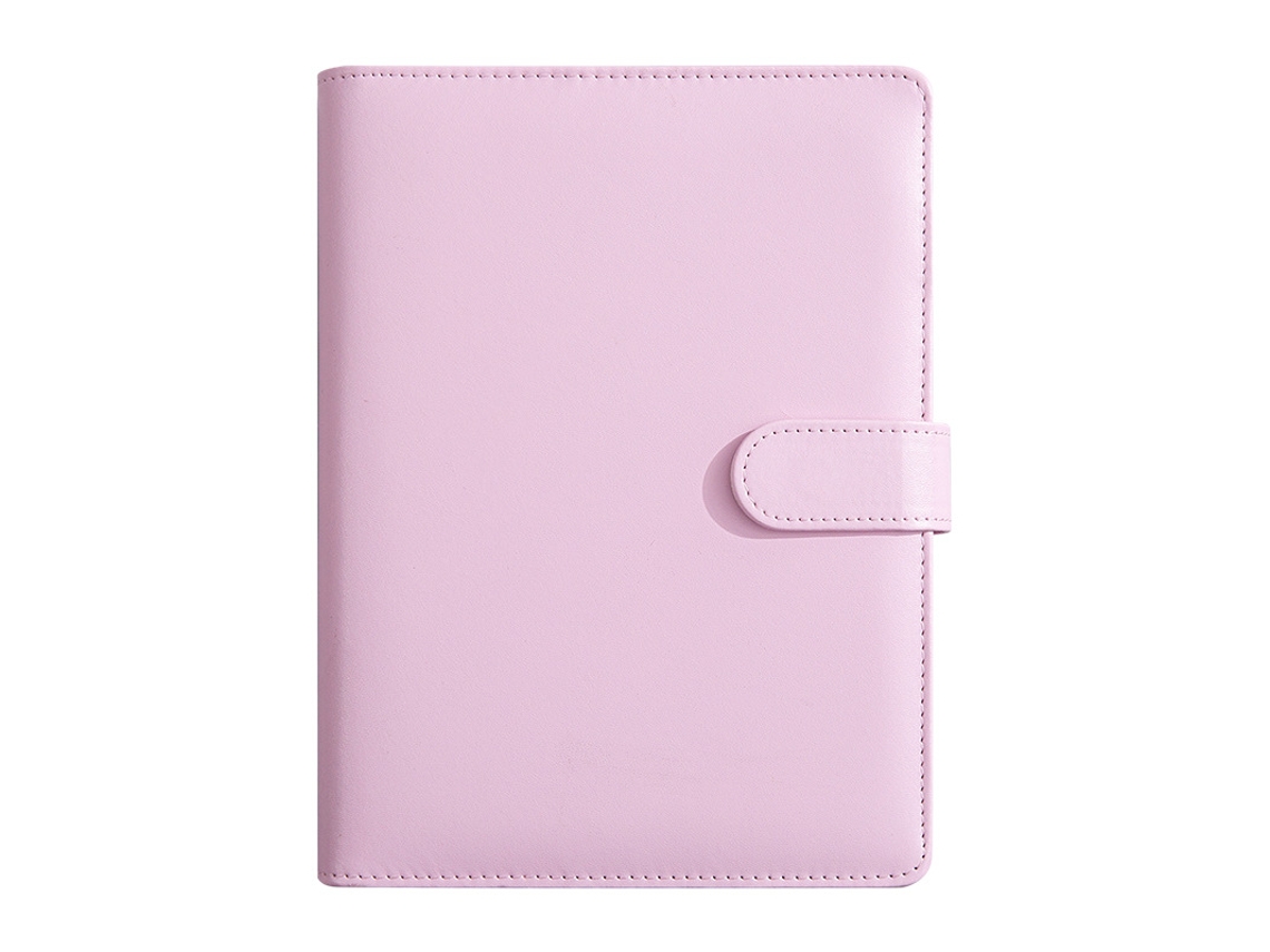 A5 Spiral Bound Budget Planner With Spots Pattern, Multi Slot Financial Organizer, Work Notebook, Pink