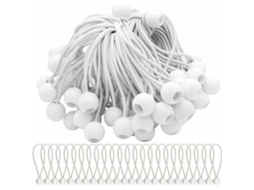 Cordas Elásticas Com Bola, 40 Unidades, Elástica, Para Lonas, Tendas, Barracas, Banners