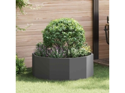 Vidaxl Floreira Preto 90 X 90 X 35 Cm Aço