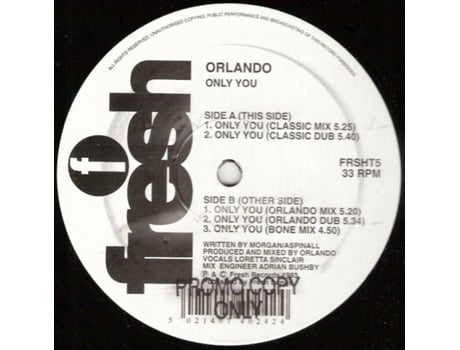 Só você, Orlando Fresh