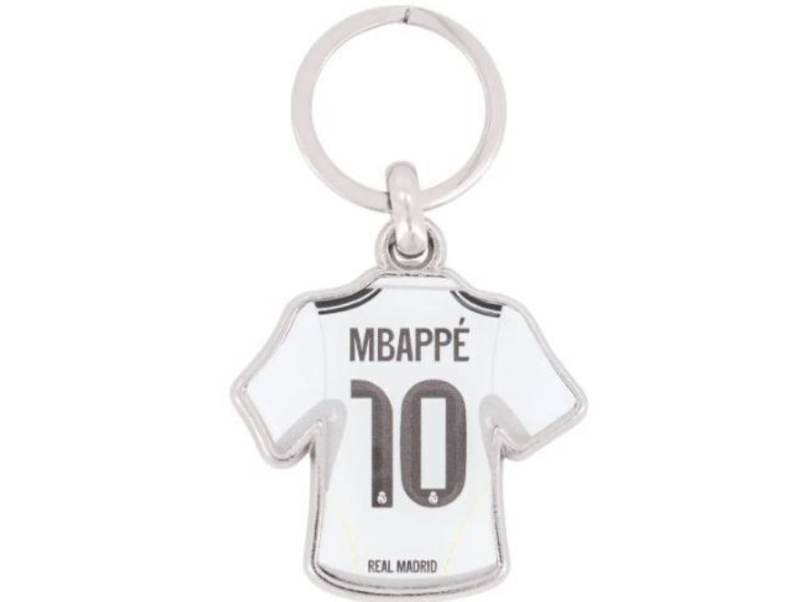 Chaveiro De Metal Do Real Madrid Com A Camisa Do Mbappé 85670