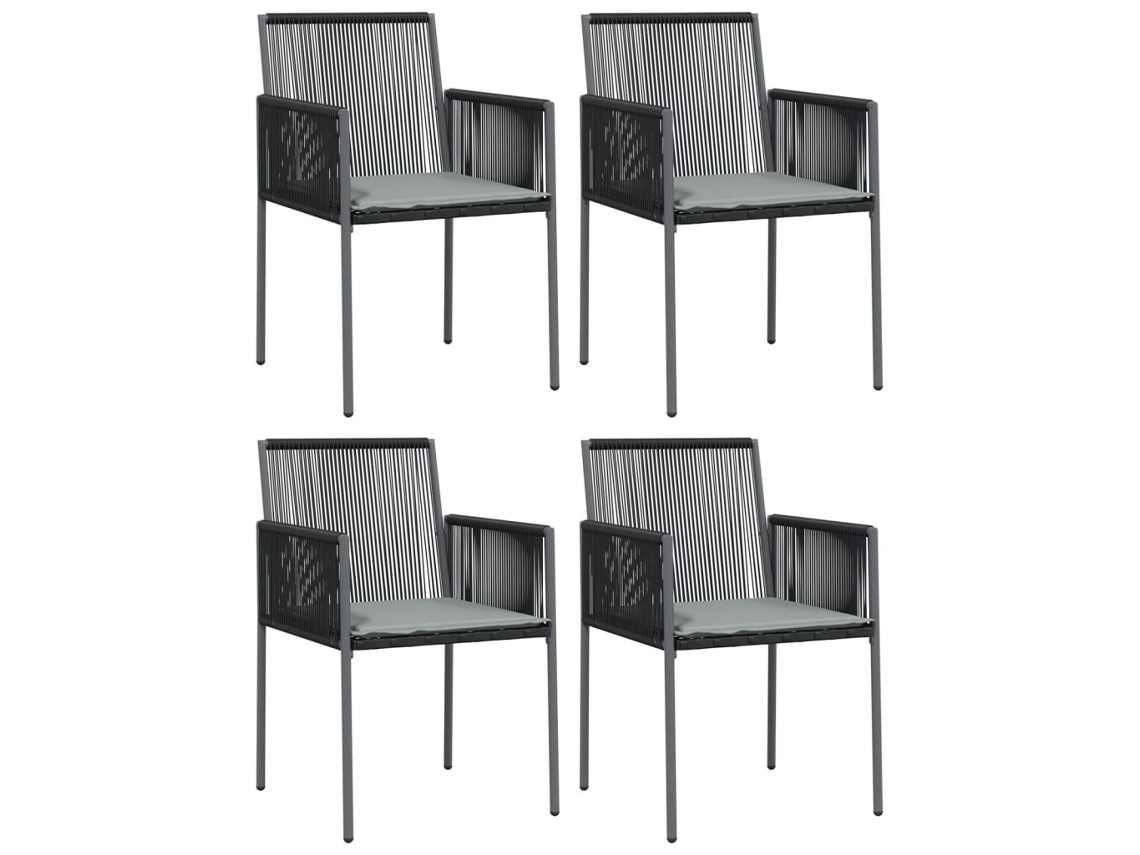 Garden Chair, Garden Chairs Vidaxl Preto Rattan / Vime (n/a)