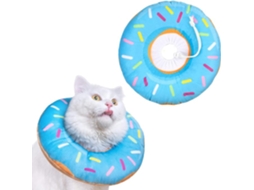 Colar de alívio pós cirúrgico em forma de donut para gatos ZYBLSSBB
