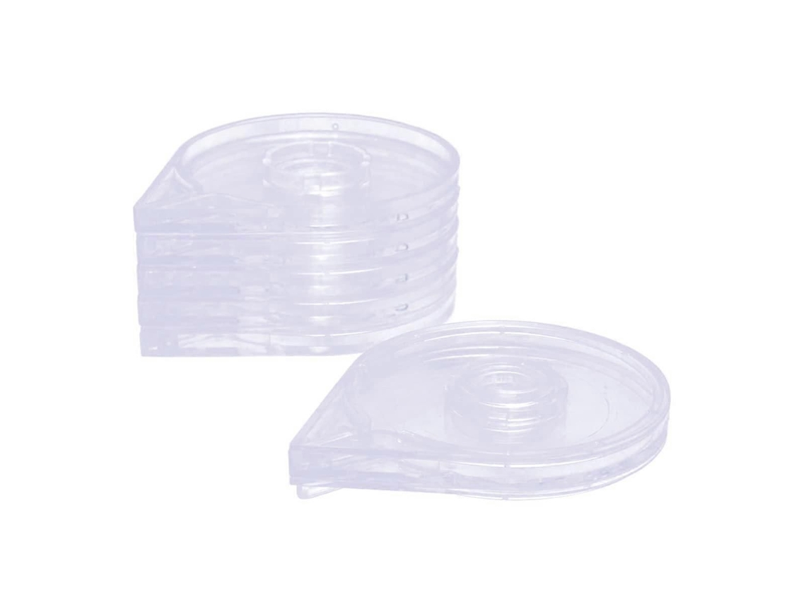 Conjunto De 6 Dispensadores Fita Adesiva Para Unhas Com Suporte Transparente Criação Linhas Precisas E Man Icure Fácil