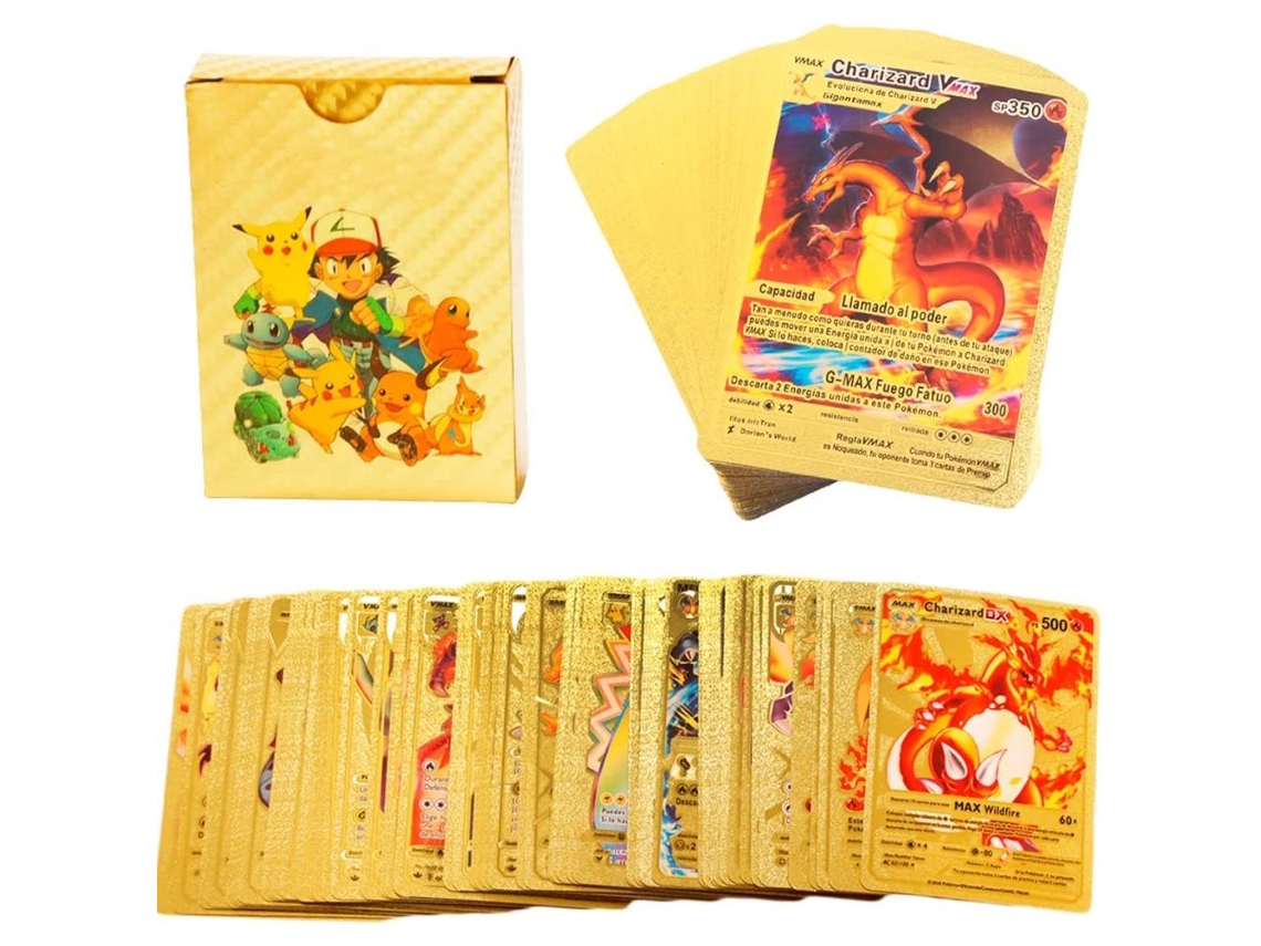 Cartões de Anime Folha de Ouro Colecionáveis Jogo de Cartas Presente para Crianças S/MARCA