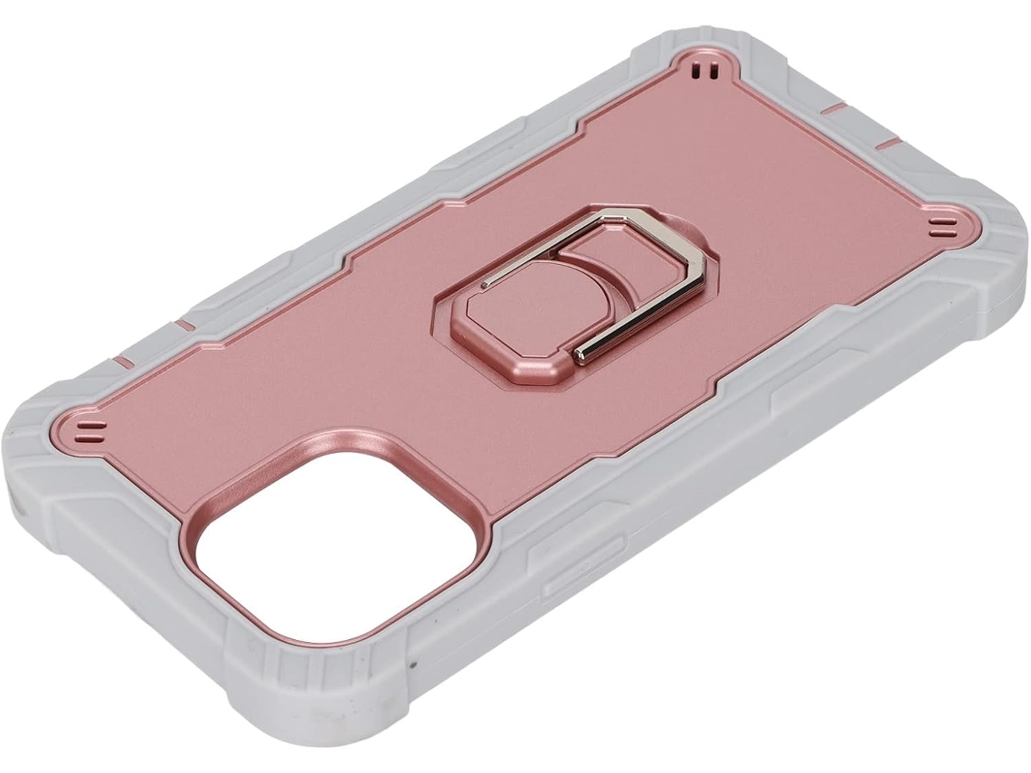 Capa Blindada Premium Resistente a Arranhões com Suporte Giratório para Iphone 13 Pro SFUSHOS (cinza + Dourado)