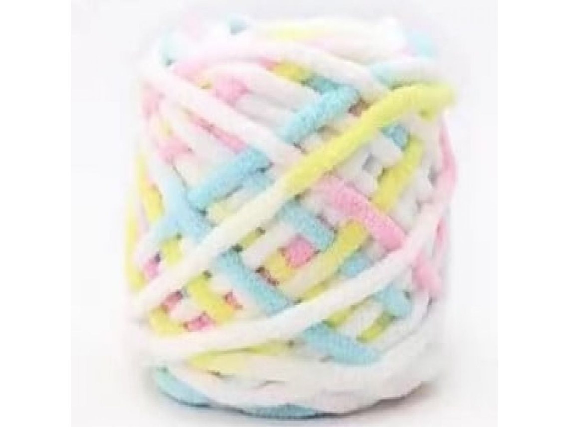 Vylara Fio Grosso Macio 100g Para Tricô E Crochê, Cachecol, Camisola, Tapete Diy - Amarelo, Branco, Azul, Rosa
