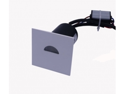 Baliza Exterior Led De 2 W, Encastrável, Em Alumínio, Para Parede, Quadrada, Branca, Guell 2700k Branco Quente