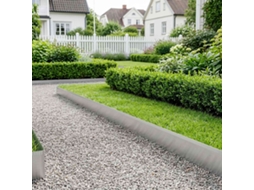 Vidaxl Acabamento Para Gramado 20 M X 20 Cm Aço Galvanizado Prateado