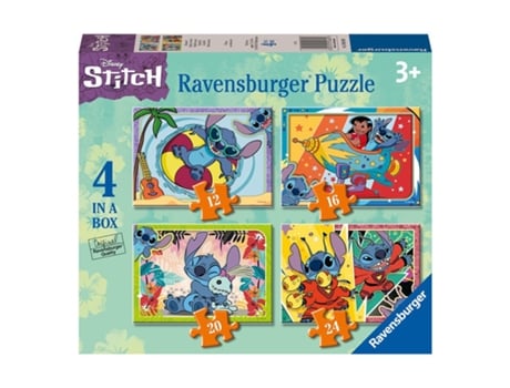 Puzzle 4 Em 1 Caixa STITCH