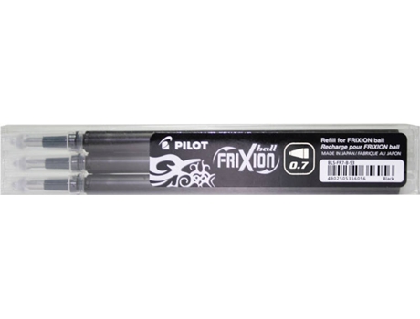 Pack 3 Recargas para Canetas  FriXion Point Preto