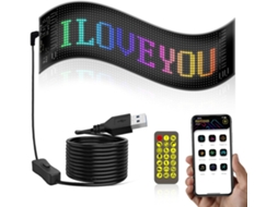 Fafeicy Bt Led Display Flexível Para Publicidade Automotiva Ip65 À Prova D Água Adesivo Inteligente Veículos Com Tela