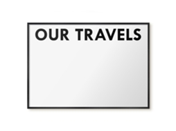 Magnetic Board Our Travels For The Living Room Espelharte (100x70 Cm)