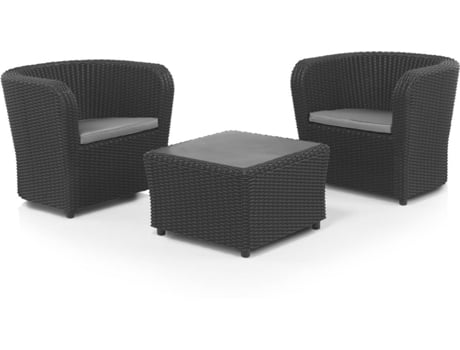 Conjunto de Jardim Nova SHAF (2 lugares - Antracite)