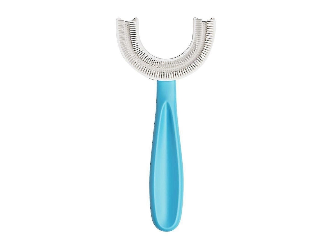 1 Unidade Escova de Dentes Infantil em Formato U, com Cabeça Silicone Macio Qualidade Alimentar, Design Li Mpeza Oral 360° para Bebê GOKOCO