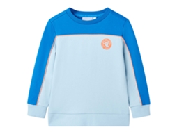 Sweatshirt Para Criança Azul-brilhante E Azul-claro 104