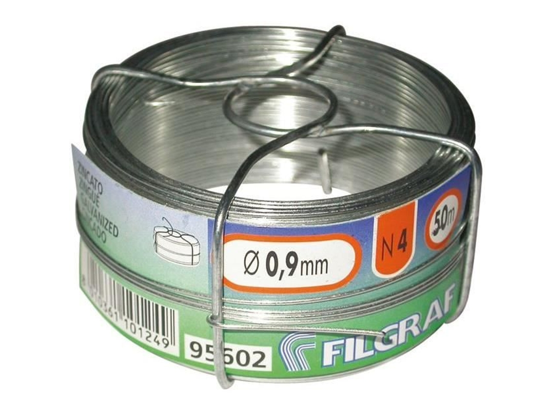 Arame De Amarração Filgraf Zincado 1,5 Mm Carretel De 50 M
