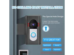 Laxiscreed Suporte De Metal Para Campainha De Vídeo Antirroubo E Fácil De Instalar