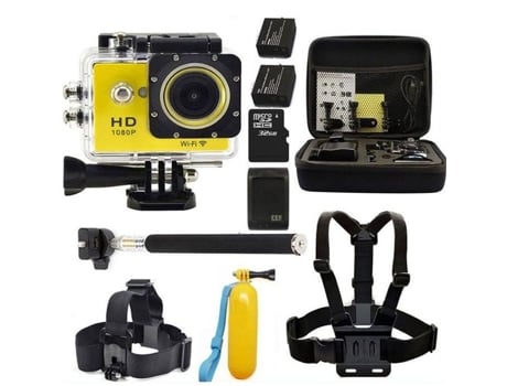 W9 2.0 WIFI 1080P 32GB Sport Pro Action Camera Bike Capacete Cam Amarelo KEBO