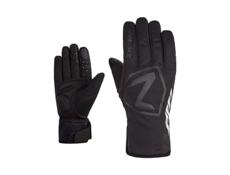 Luvas para Ciclismo ZIENER (Unissexo - Preto - Tamanho 8,5)