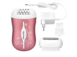 Depiladora Elétrica Recargable Para Mujer Rosa
