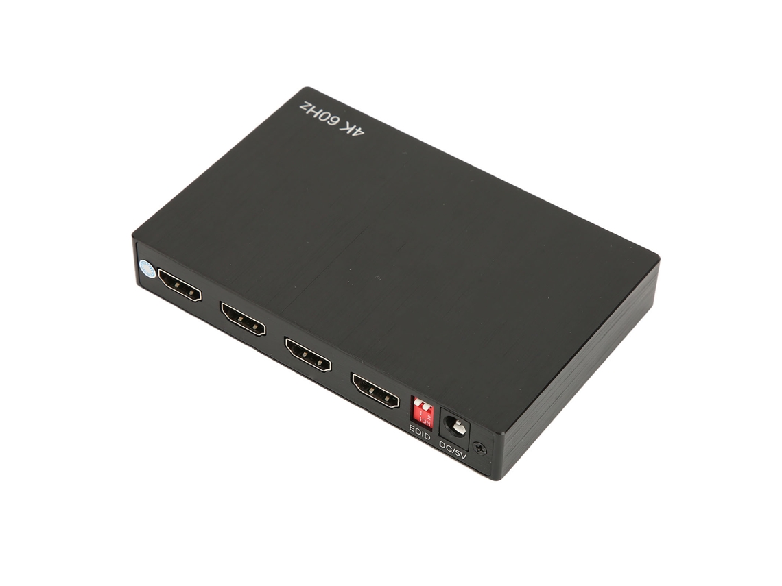Switch Hdmi 4k Com 4 Entradas 2 Saídas E Saída De Som Óptico
