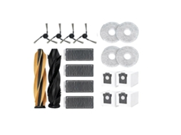 Conjunto De 18 Peças De Acessórios Para Aspirador Dreame X50s Pro Master / Matrix 10 / Matrix 10 Ultra: Escova Principal, Escova Lateral, Esfregão, Fi