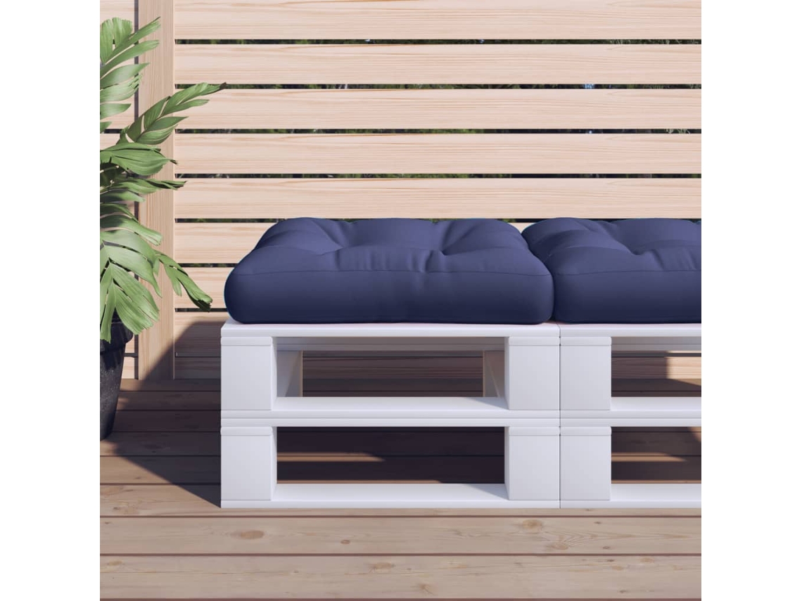 Vidaxl Almofadão P/ Móvel De Paletes 58x58x10 Cm Oxford Azul-marinho