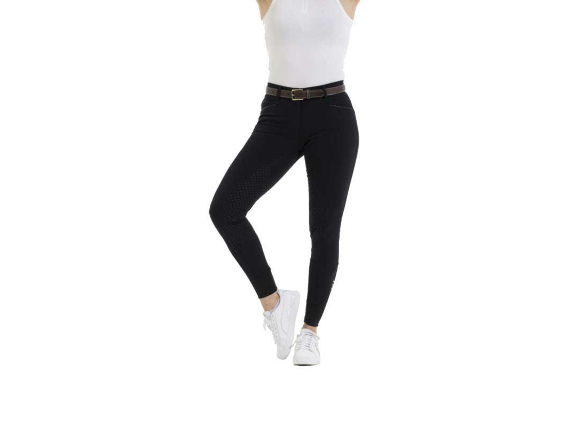Calça de Montar com Assento de Silicone Kendal Preto 44Equitheme