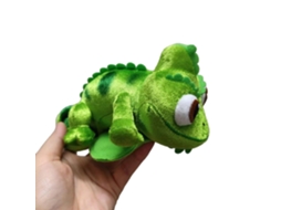 Princesa De Cabelos Longos Boneca Sarrónico Sentado No Ombro, Boneca De Peluche Íman Lagarto Brinquedo De Peluche