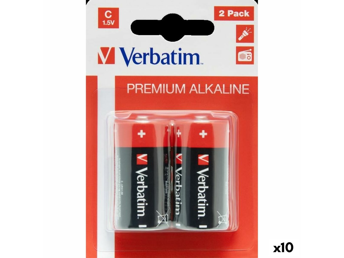 Pilhas Alcalinas VERBATIM Lr14 1,5 V 10 Unidades