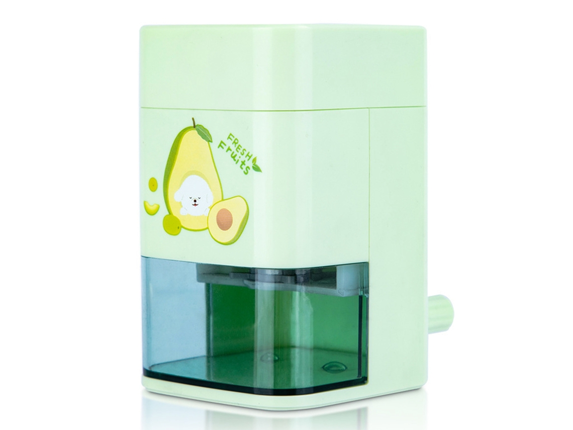 Sacapuntas De Manivela Manual Automático Seguro Para Niños Clase Dormitorio Verde