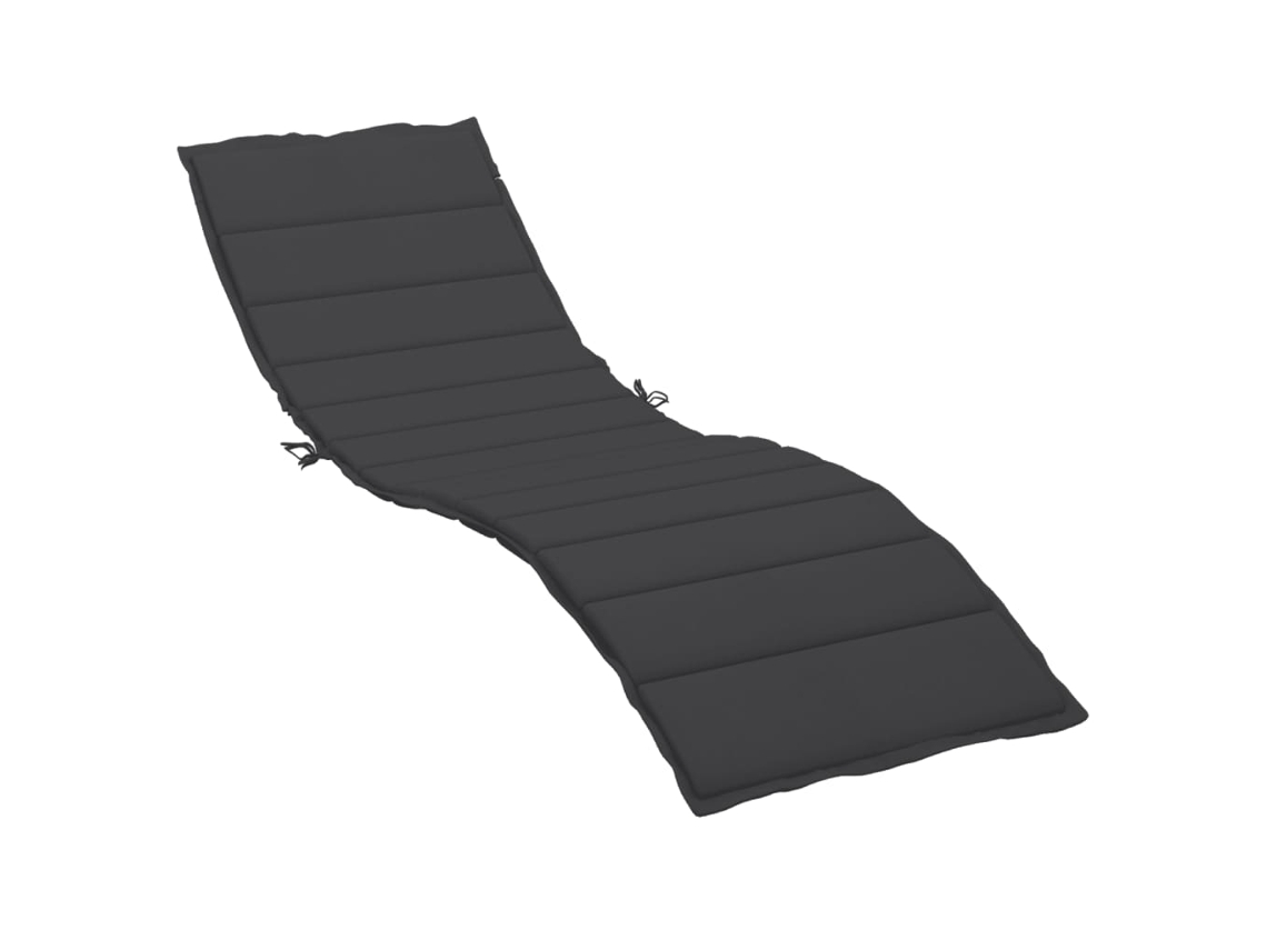 Sun Lounger Cushion, Sun Lounger Cushions Vidaxl Preto Tecido (200 X 60 X 3 Cm)
