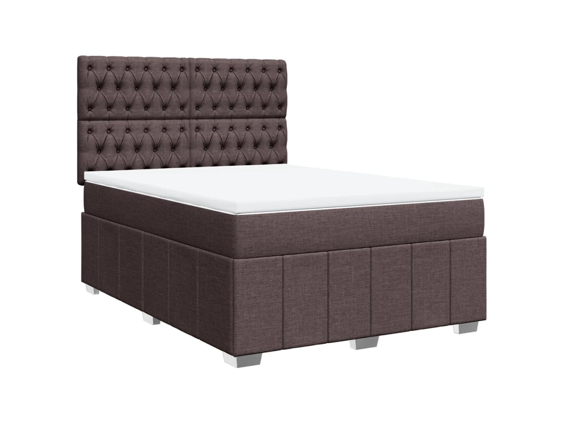 Box Spring Bed, Box Spring Beds Vidaxl Marrom Tecido (140 X 200 Cm)