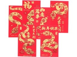 Conjunto De 36 Envelopes Vermelhos Para O Ano Novo Chinês, Embalagens Vermelhas Tradicionais, Decorações