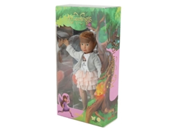 Boneca Chloe Da Kruselings Conjunto Casual Com Acessórios E Roupa Rosa.