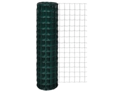 vidaXL Cerca 10 x 1,5 m aço verde