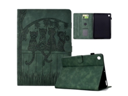 Capa de couro para tablet com estampa de gato Webake