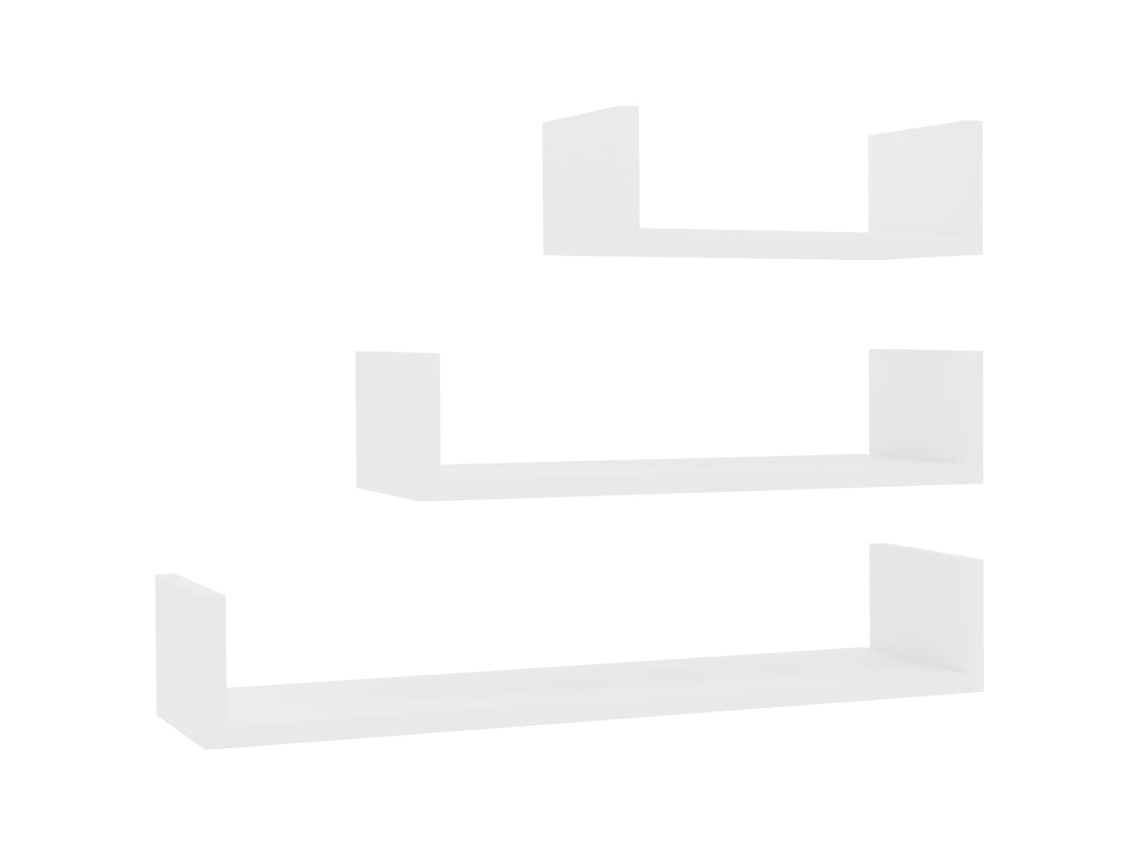 Shelf, Shelves Vidaxl Branco Madeira Processada (60 X 15 X 10 Cm)