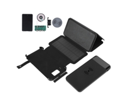 Capa de Power Bank LAXISCREED com Carregamento Solar e Sem Fio