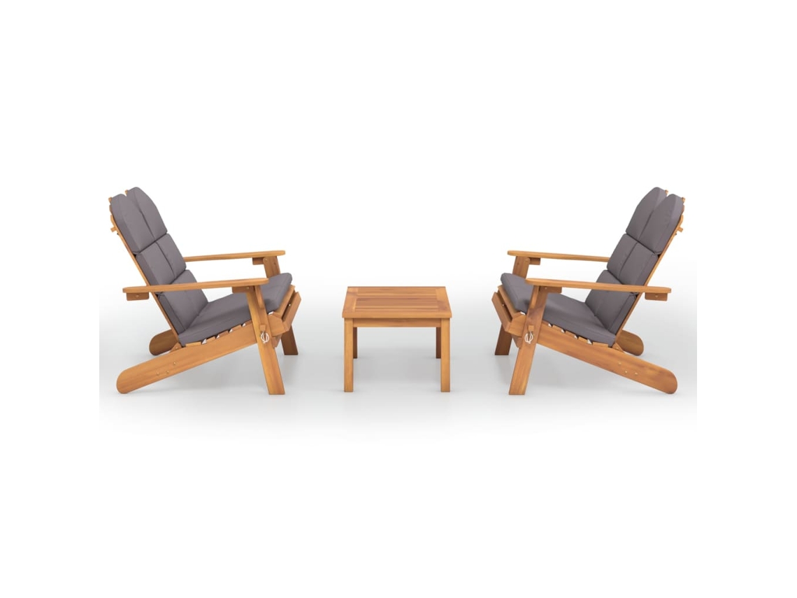 Garden Lounge Set, Garden Lounge Sets Vidaxl Marrom Madeira De Acácia (n/a)