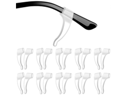 20 Pares de Ganchos Silicone para as Orejas Das Gafas Agarres Antideslizantes Sol D e Leitura GOKOCO