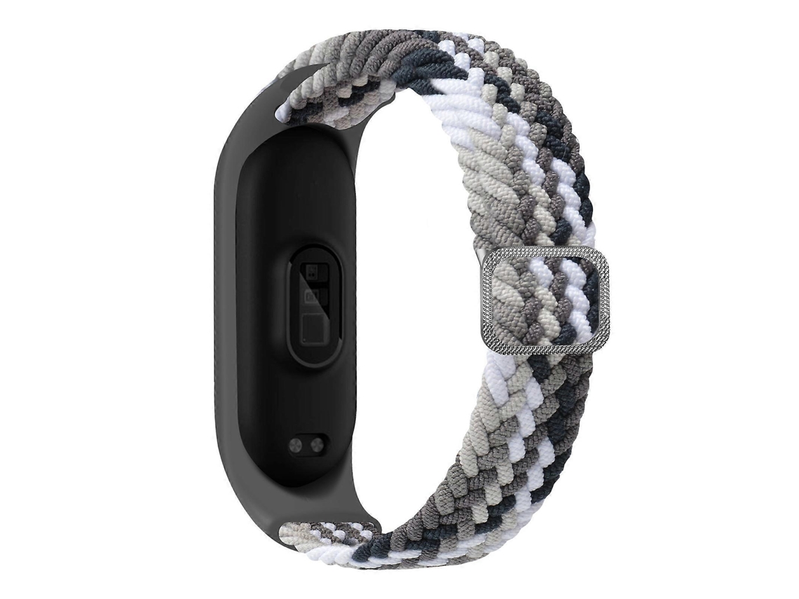 Pulseira De Nylon Trançado Ajustável E Elástica (arco-íris) Para Xiaomi Mi Band 6/5/4/3