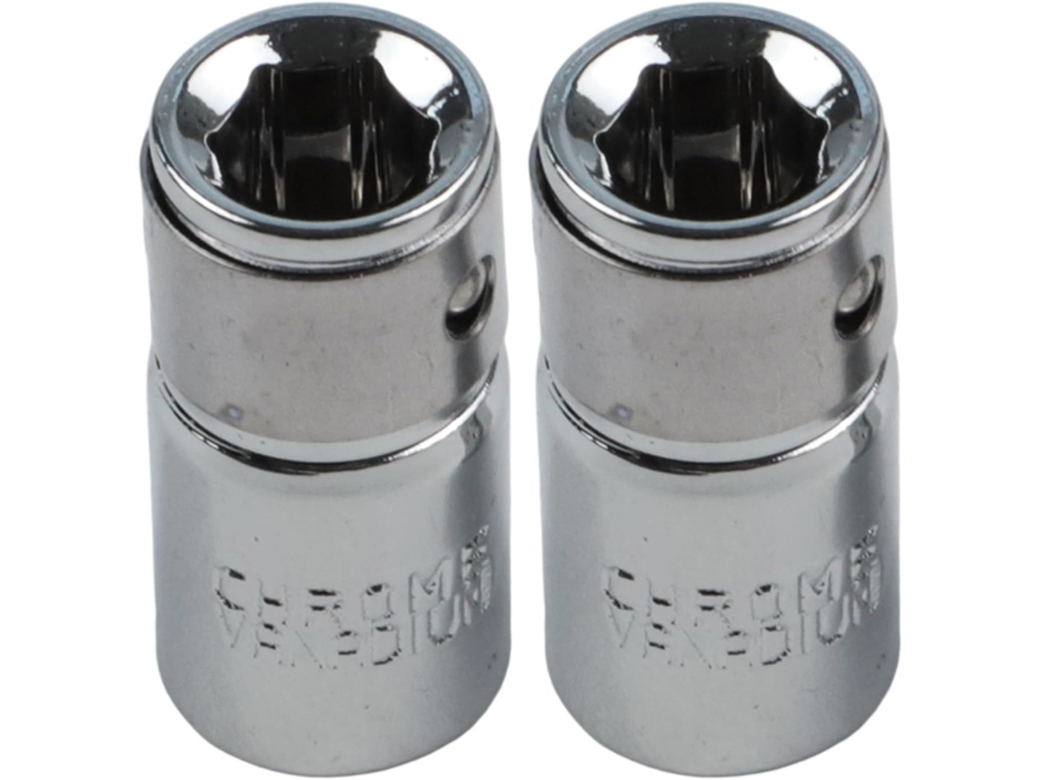 Conjunto De 2 Adaptadores Encaixe Hexagonal 1 4 Para Parafusadeiras Impacto E Ferramentas Manuais, Com 25mm De