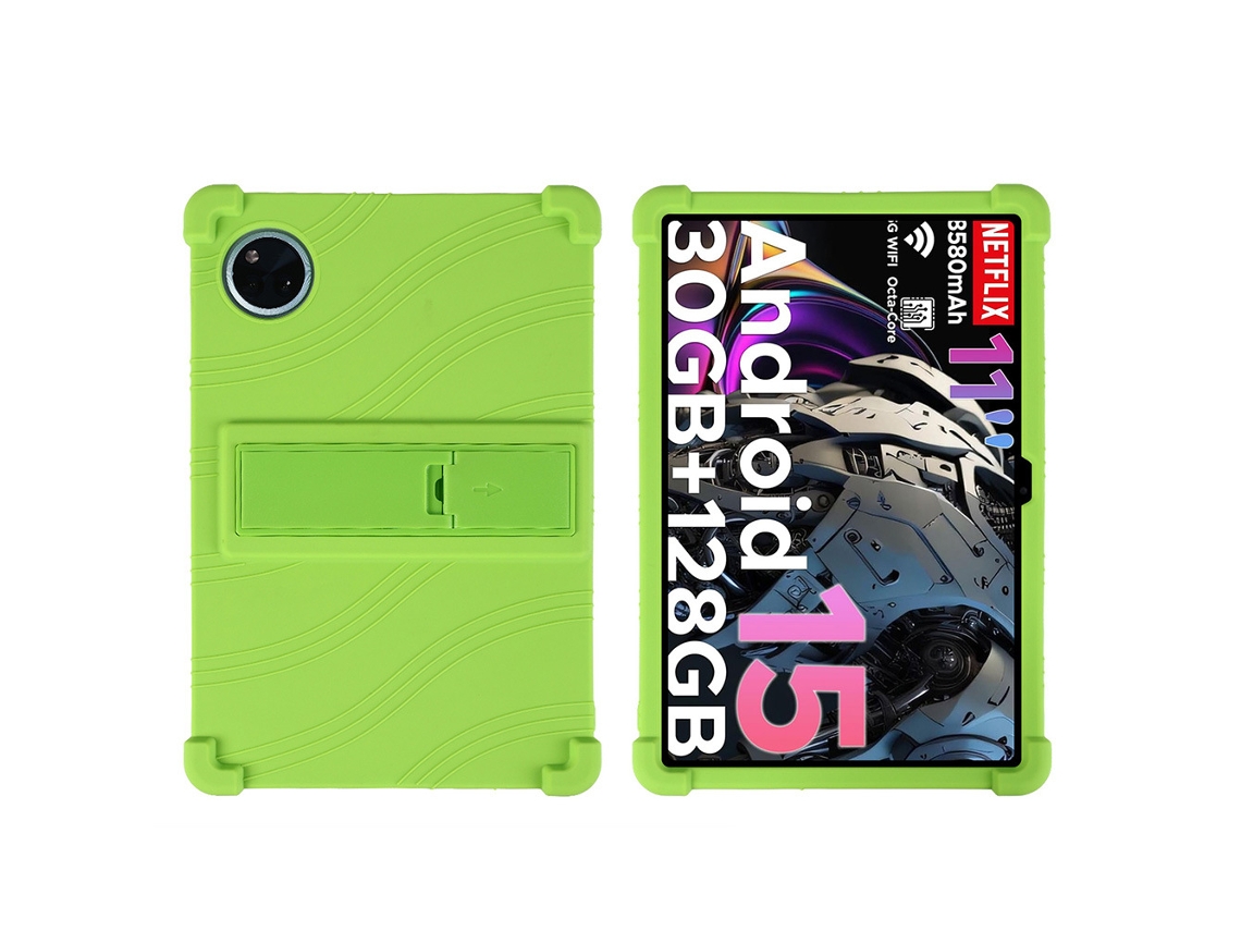 Capa Protetora De Silicone Com Suporte, Compatível Com O Tablet Doogee Tab A9/a9pro De 11 Polegadas.verde Ushion
