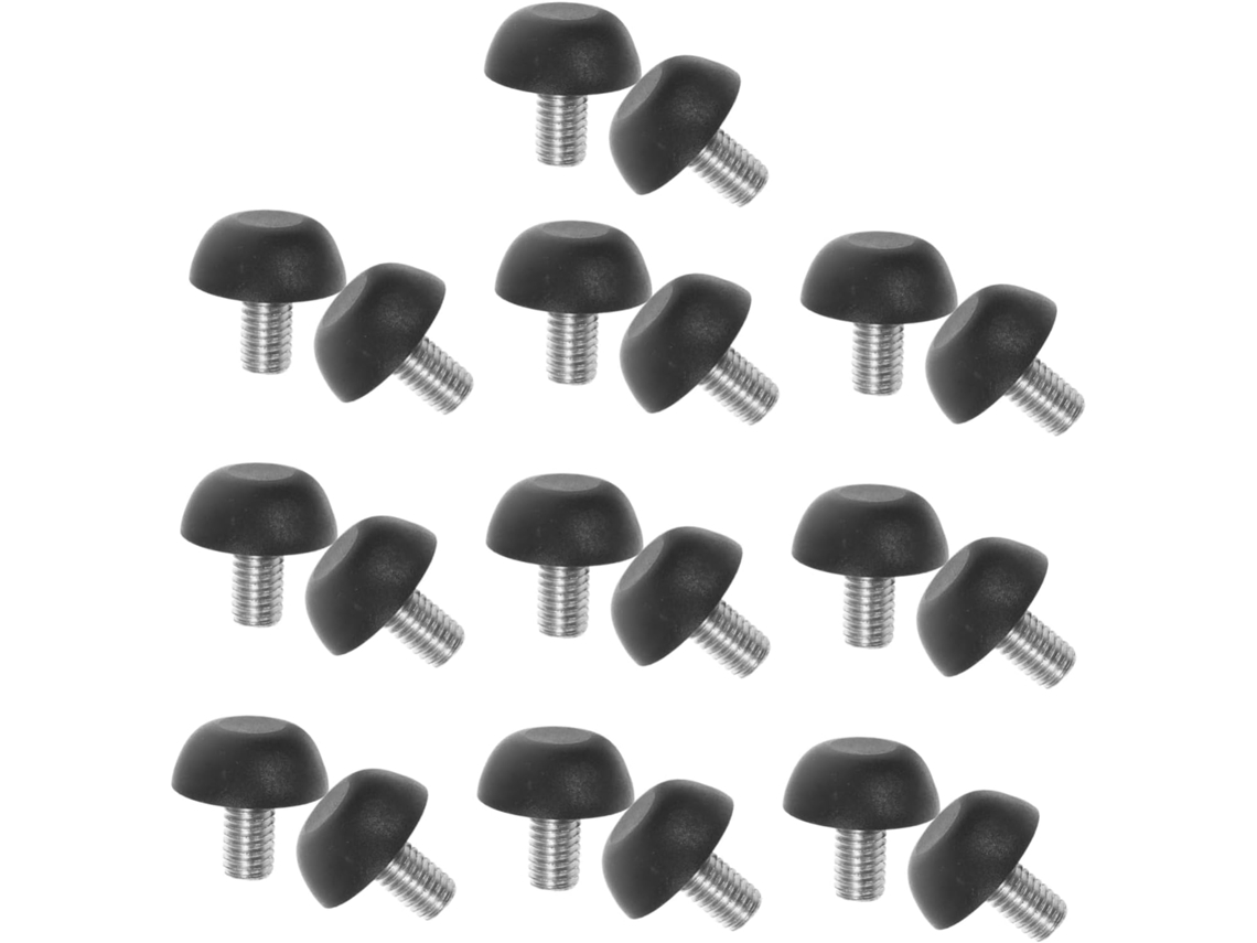Conjunto De 20 Pés Niveladores Ajustáveis Com Rosca Para Móveis, Ideais Para Mesas, Cadeiras, Armários, Sofás E Camas