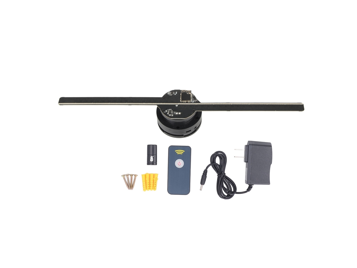 Fan Holograma 3d 42cm 800x480p 224 Leds Wifi App Controle Remoto 100-240v Plug Us