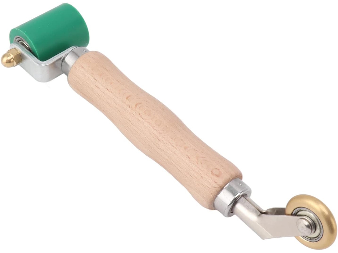 Rolo De Costura Manual 40 Mm Com Corpo Em Latão E Roda Silicone
