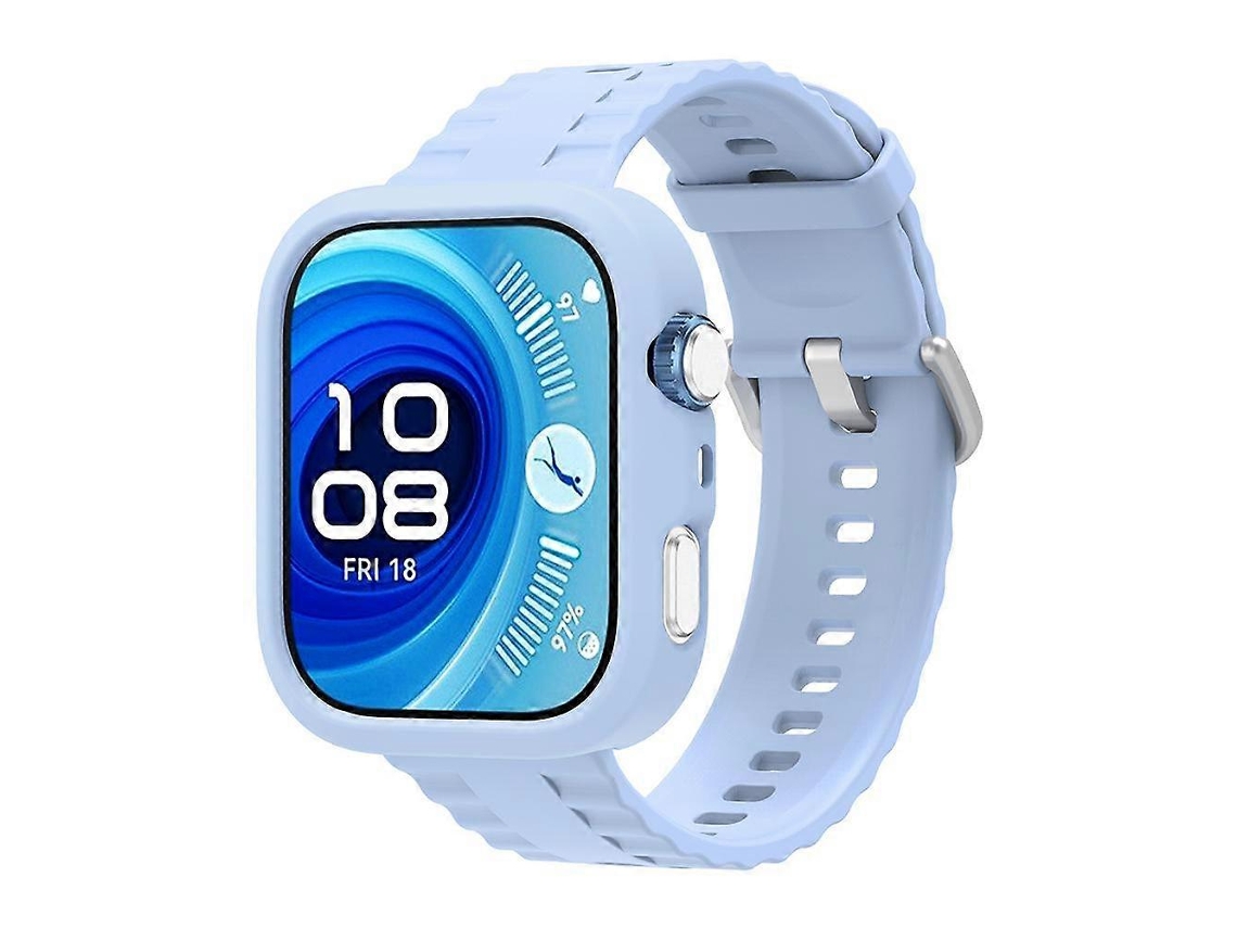 Capa De Silicone Para Relógio Com Pulseira De Silicone Integrada Com Textura Ondulada