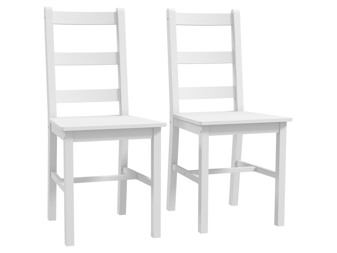 Conjunto De 2 Cadeiras Branco